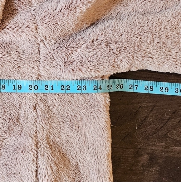 Maeve x Anthropologie Faux Fur Jacket Patent Trim Pink Rose Mauve, Large, NWOT - Picture 10 of 15